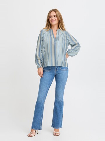 PULZ Jeans Langarmbluse ' PZTIONA Blouse ' in Blau