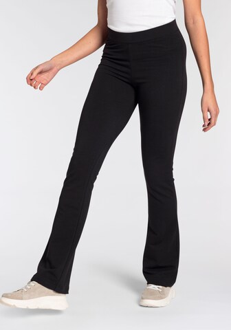 FLASHLIGHTS Boot cut Pants in Black