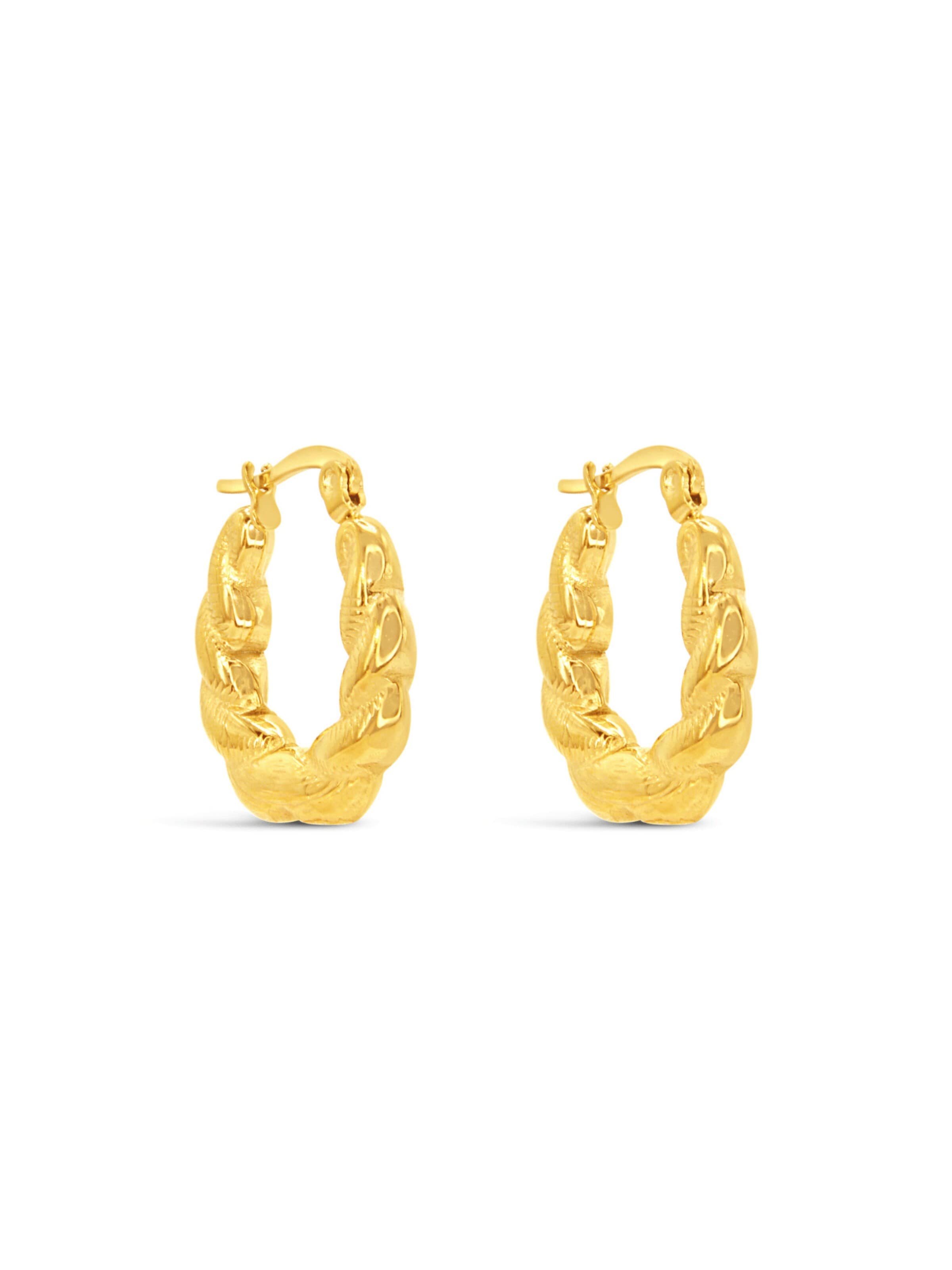 ARS-ARGENTI Earrings 'SWING & BLING' in Gold: front