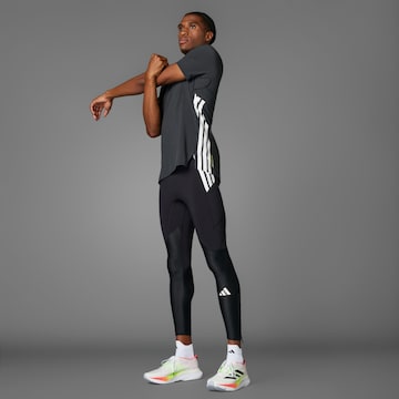 Skinny Pantalon de sport 'Adizero' ADIDAS PERFORMANCE en noir