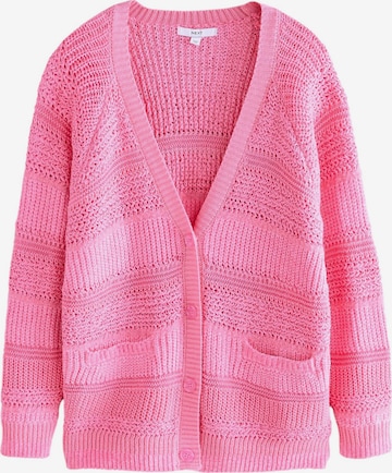 Next Knit Cardigan in Pink: front
