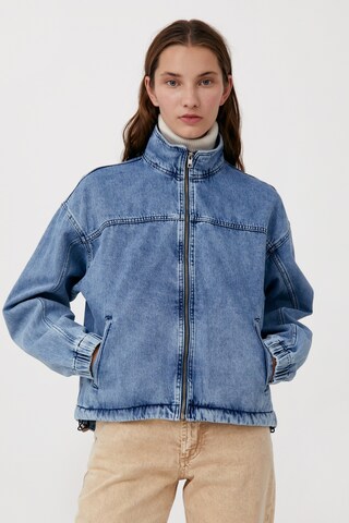 Finn Flare Tussenjas 'Classic' in Blauw: voorkant