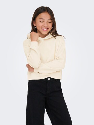 ONLY GIRLS Sweatshirt in White: front