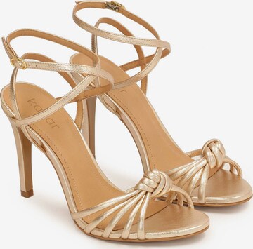 Kazar Strap Sandals in Gold