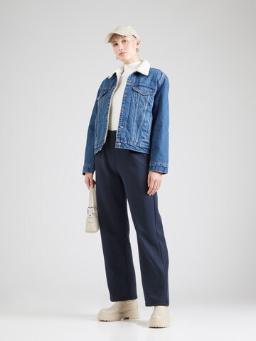 PIECES Loose fit Trousers 'PCCHILLI' in Blue