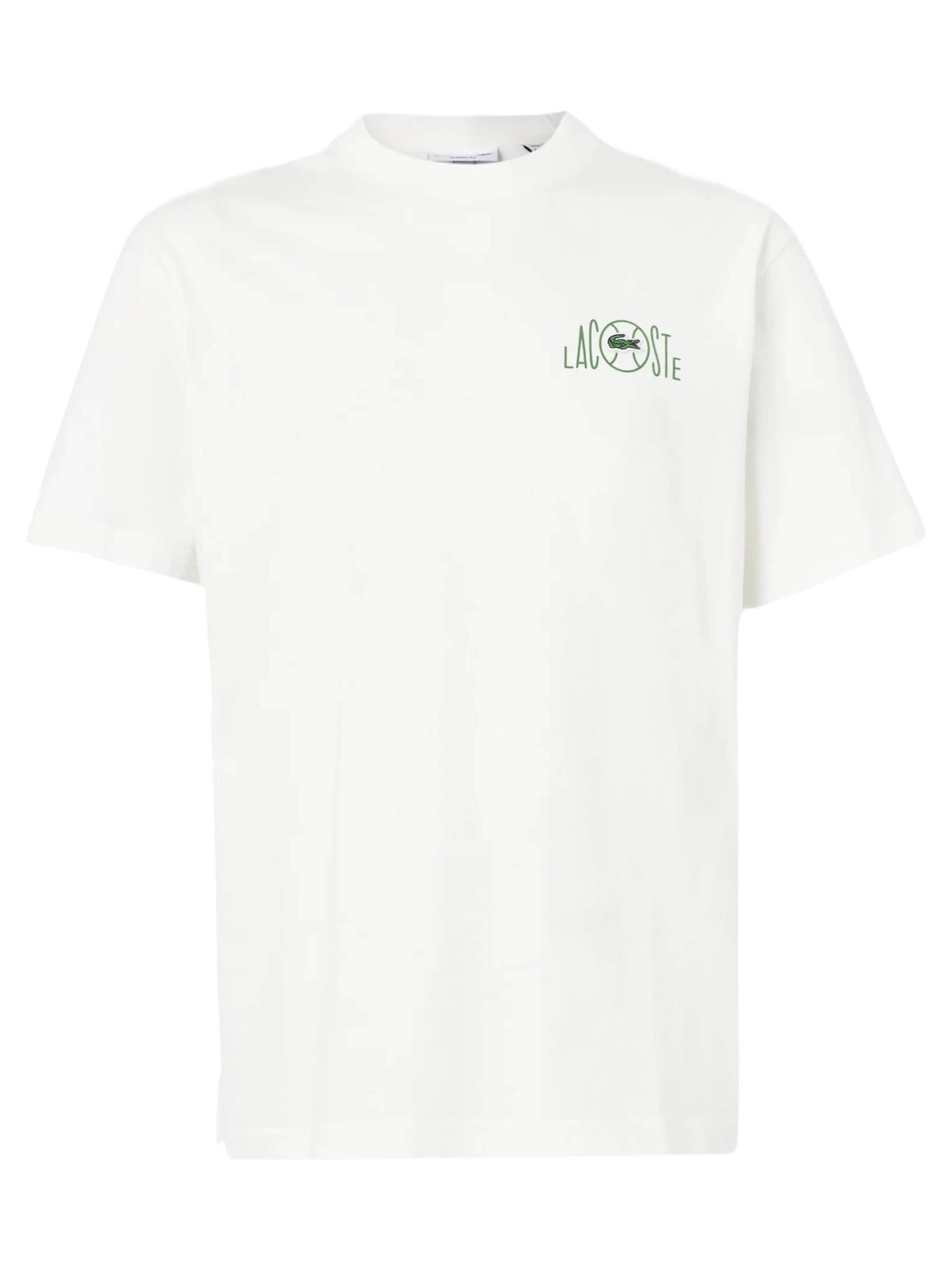 LACOSTE - Camiseta en blanco: frente