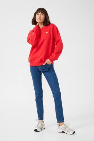 Kaffe Sweatshirt 'Liddy' in Rot