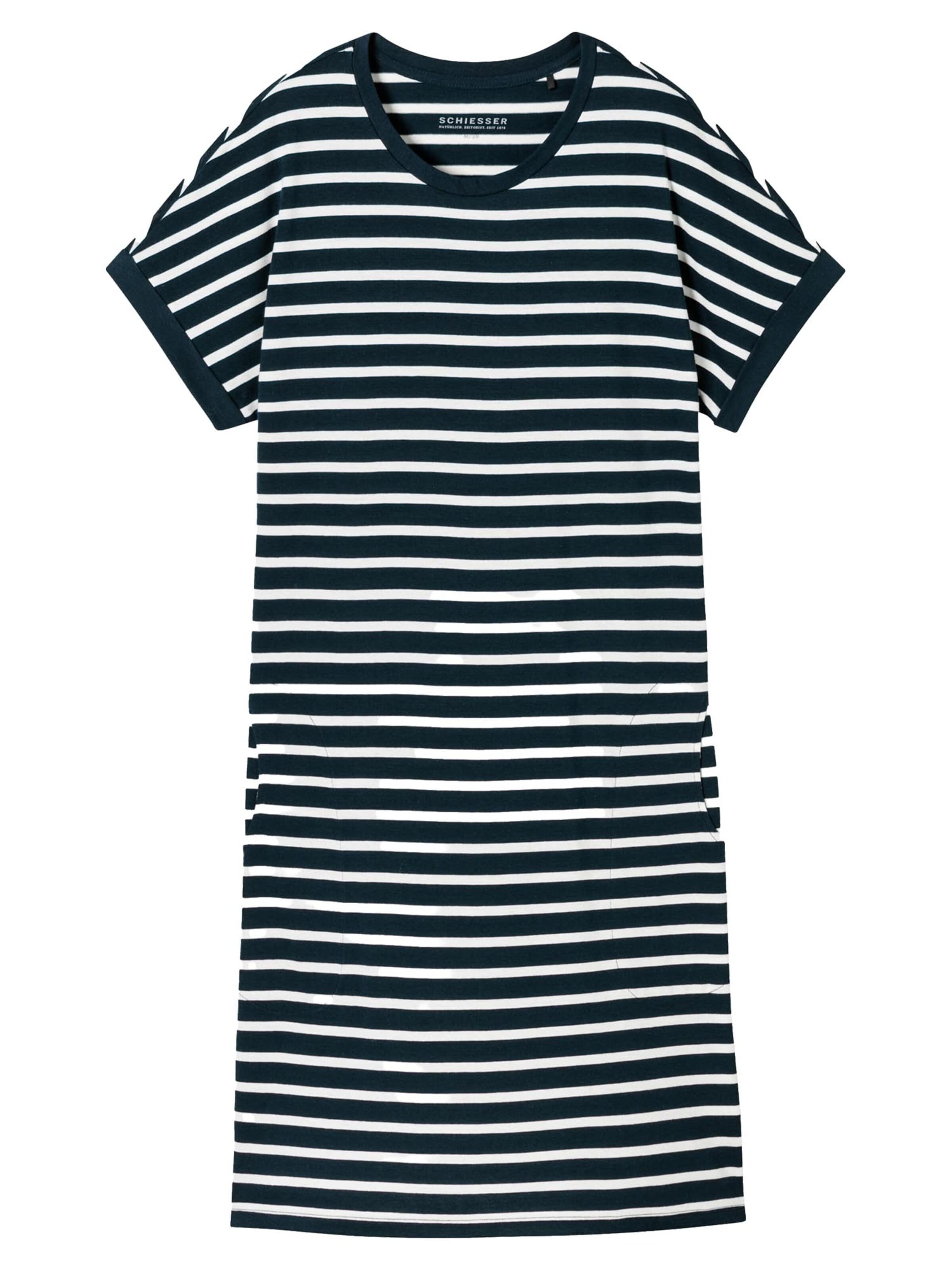 SCHIESSER Nachthemd 'Casual Essentials' in Blauw: voorkant