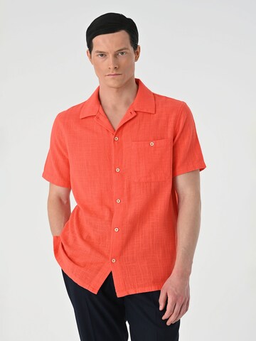 Antioch Regular fit Overhemd in Oranje: voorkant