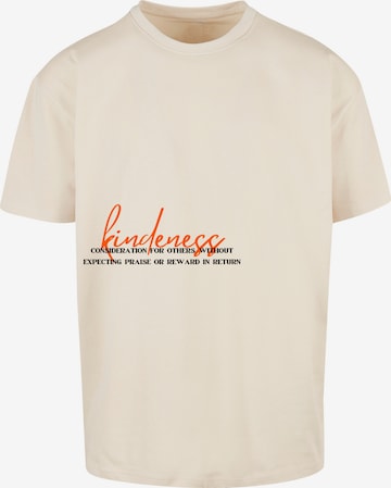 F4NT4STIC Shirt 'Kindness' in Beige: voorkant