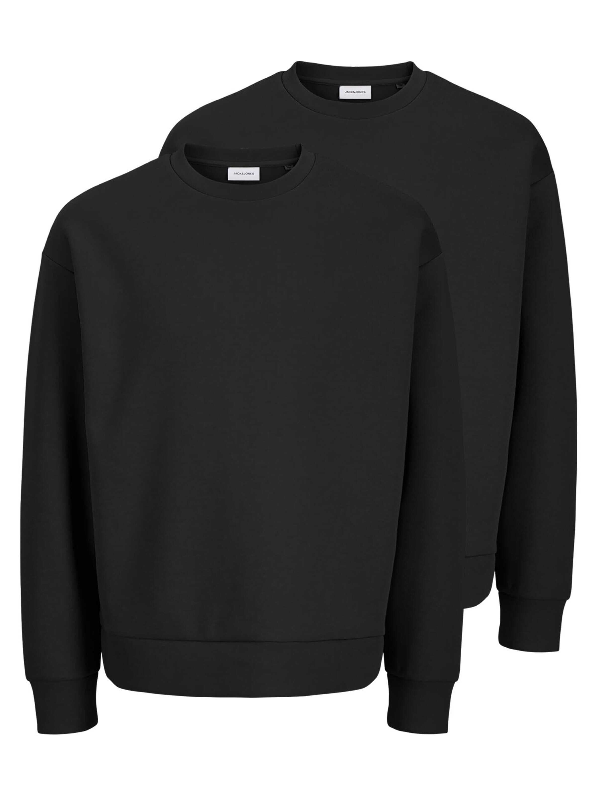 JACK & JONES Sweatshirt 'Barron'‌‌‌‌‌‌ in Schwarz: Vorderseite