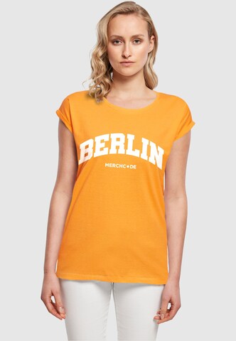 Merchcode Shirt ' Berlin' in Orange: predná strana