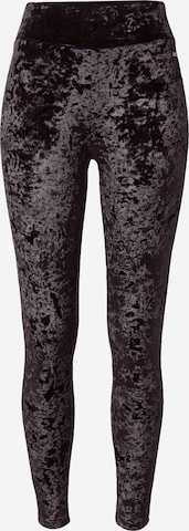 Skinny Leggings de la QS pe negru: față