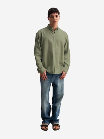 Giesto Button Up Shirt in Green: front