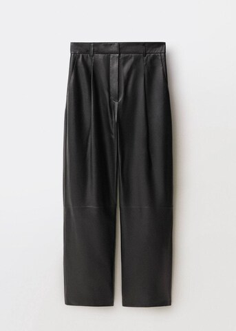 MANGO Loose fit Pants 'Milano' in Black: front