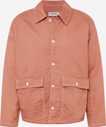 WEEKDAY Between-Season Jacket 'Lucas' in Brown: front