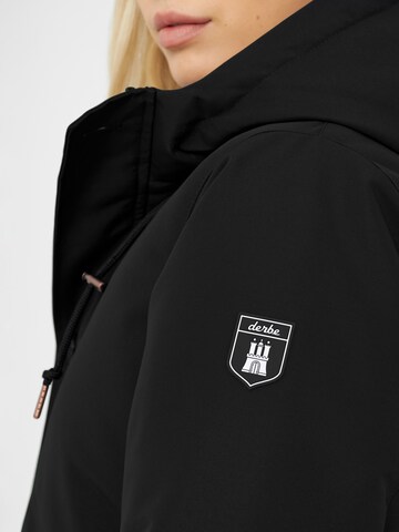 Derbe Winterjacke 'Festholm' in Schwarz