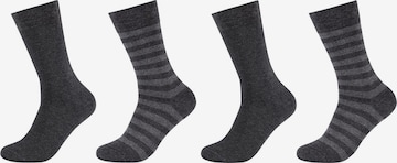 camano Socks in Grey: front