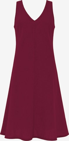 Robe d’été 'V Neck Linen Cami Dress' Haris Cotton en violet : devant