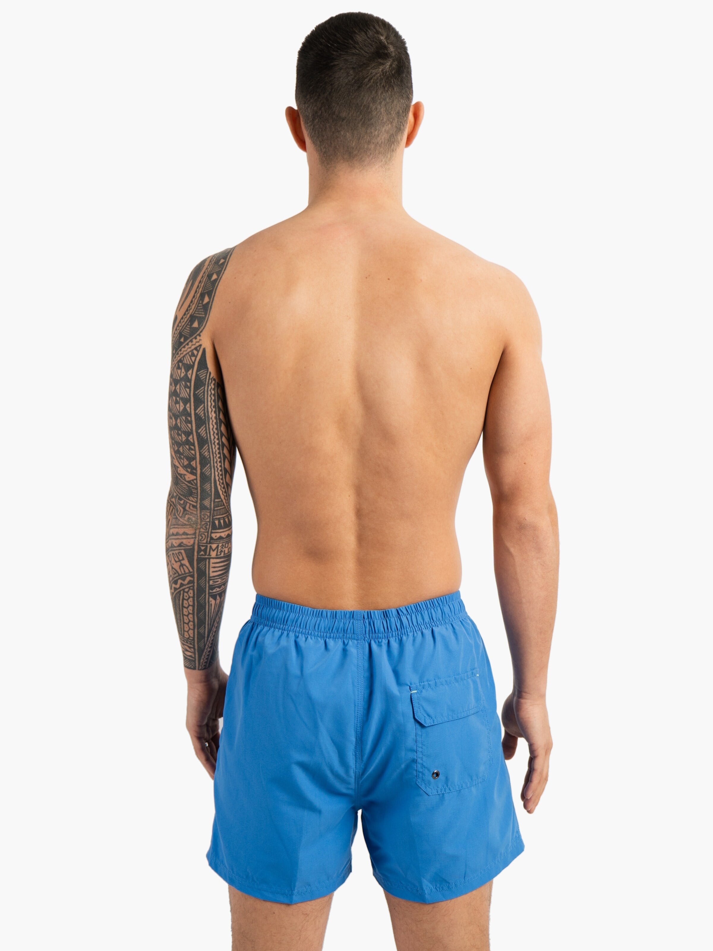 Shorts de bain 'Double Waistband' Happy Shorts en bleu