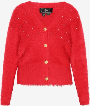 fainaKardigan - crvena boja: prednji dio