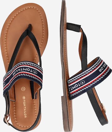 TOM TAILOR T-bar sandals in Blue