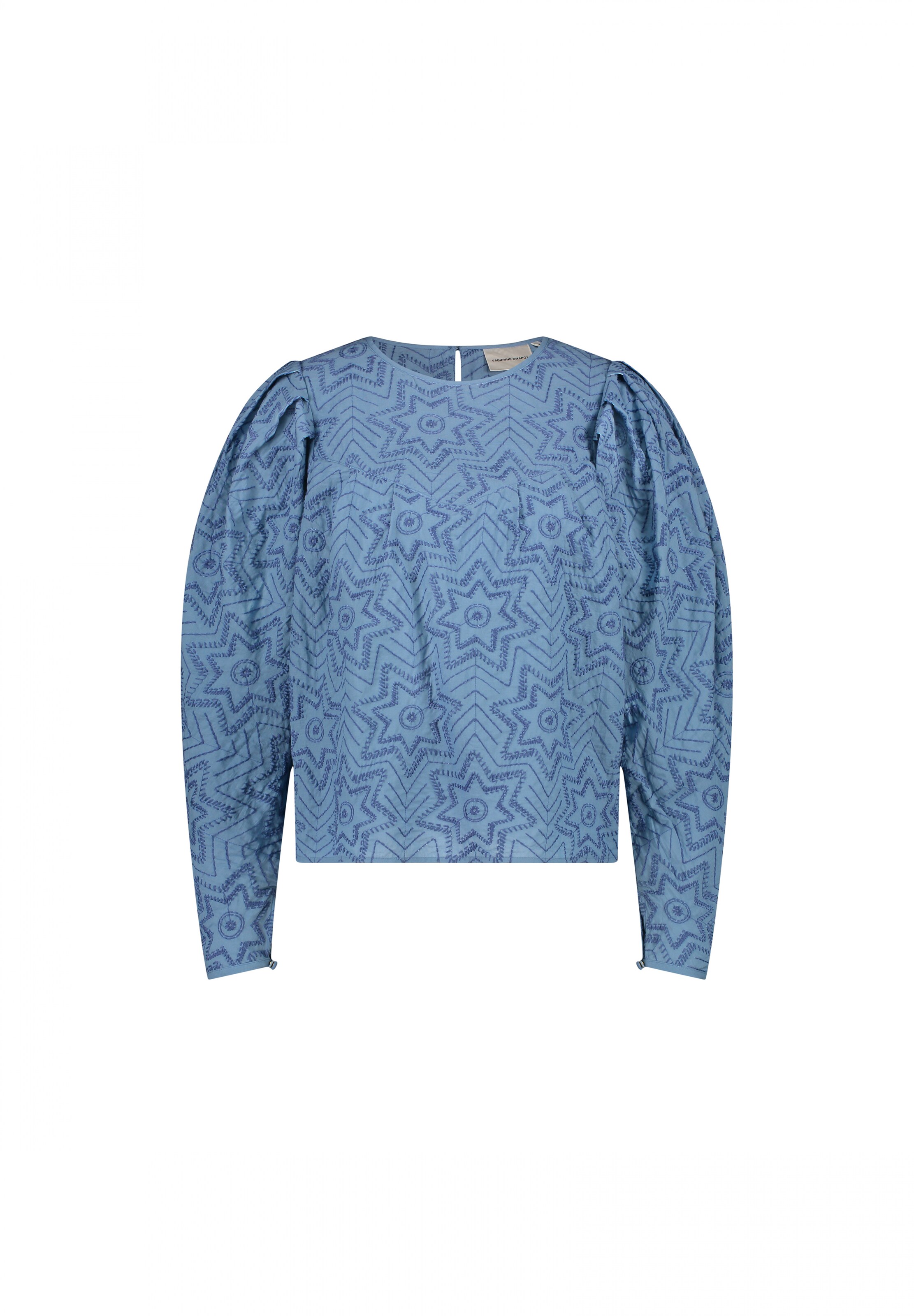 Fabienne Chapot Bluse in Blau: Vorderseite
