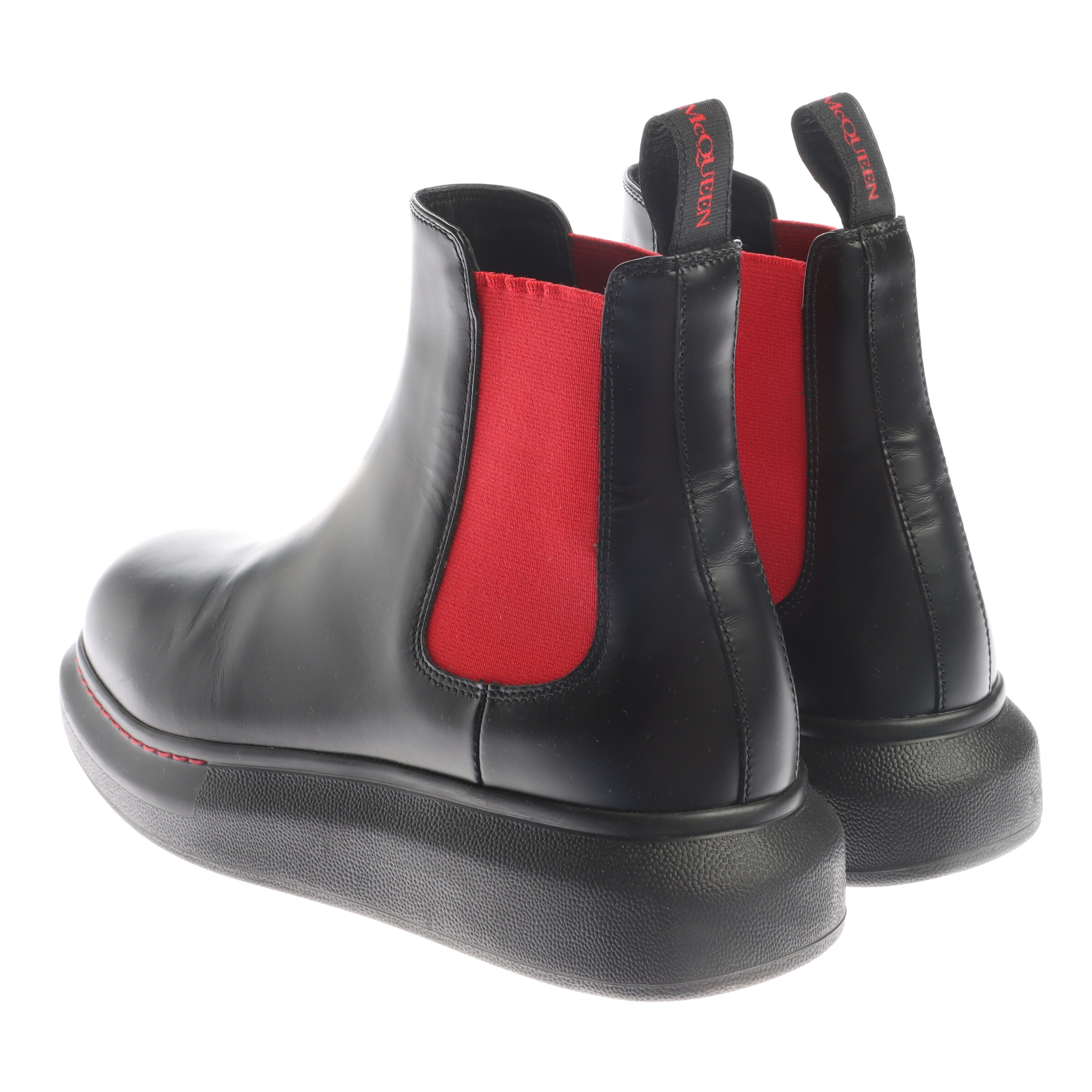 Alexander McQueen Anke & Mid-Calf Boots in 39,5 in Red