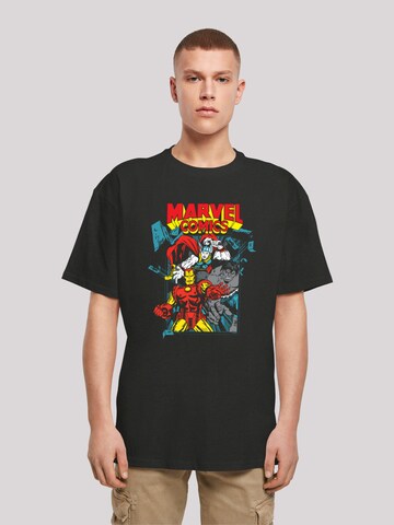 F4NT4STIC Shirt 'Marvel Comics Trio Pose' in Black: front