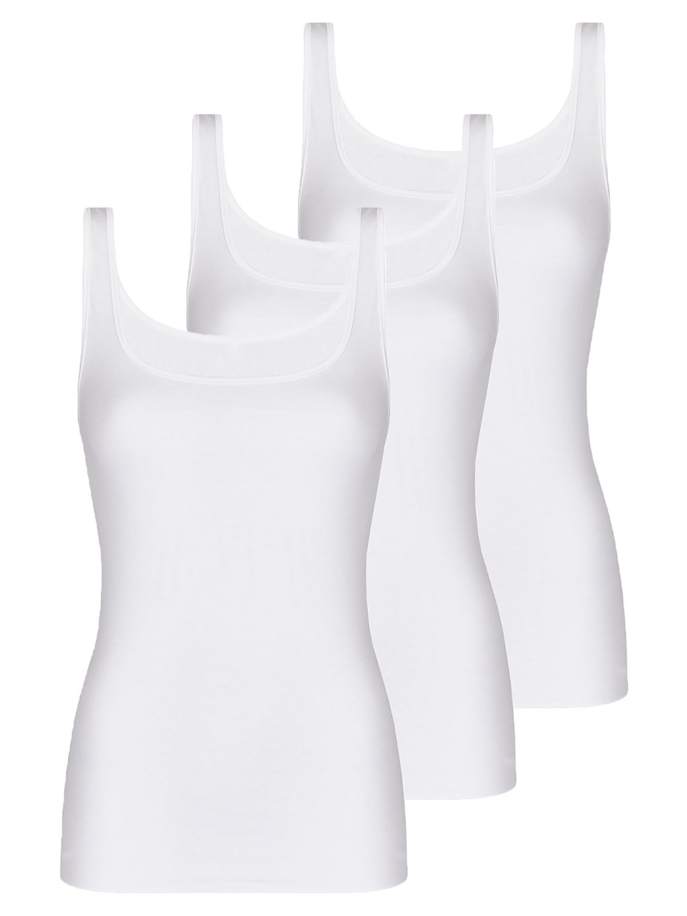 Nina von C. Undershirt 'Fine Cotton' in White: front