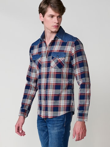 Coupe regular Chemise KOROSHI en bleu