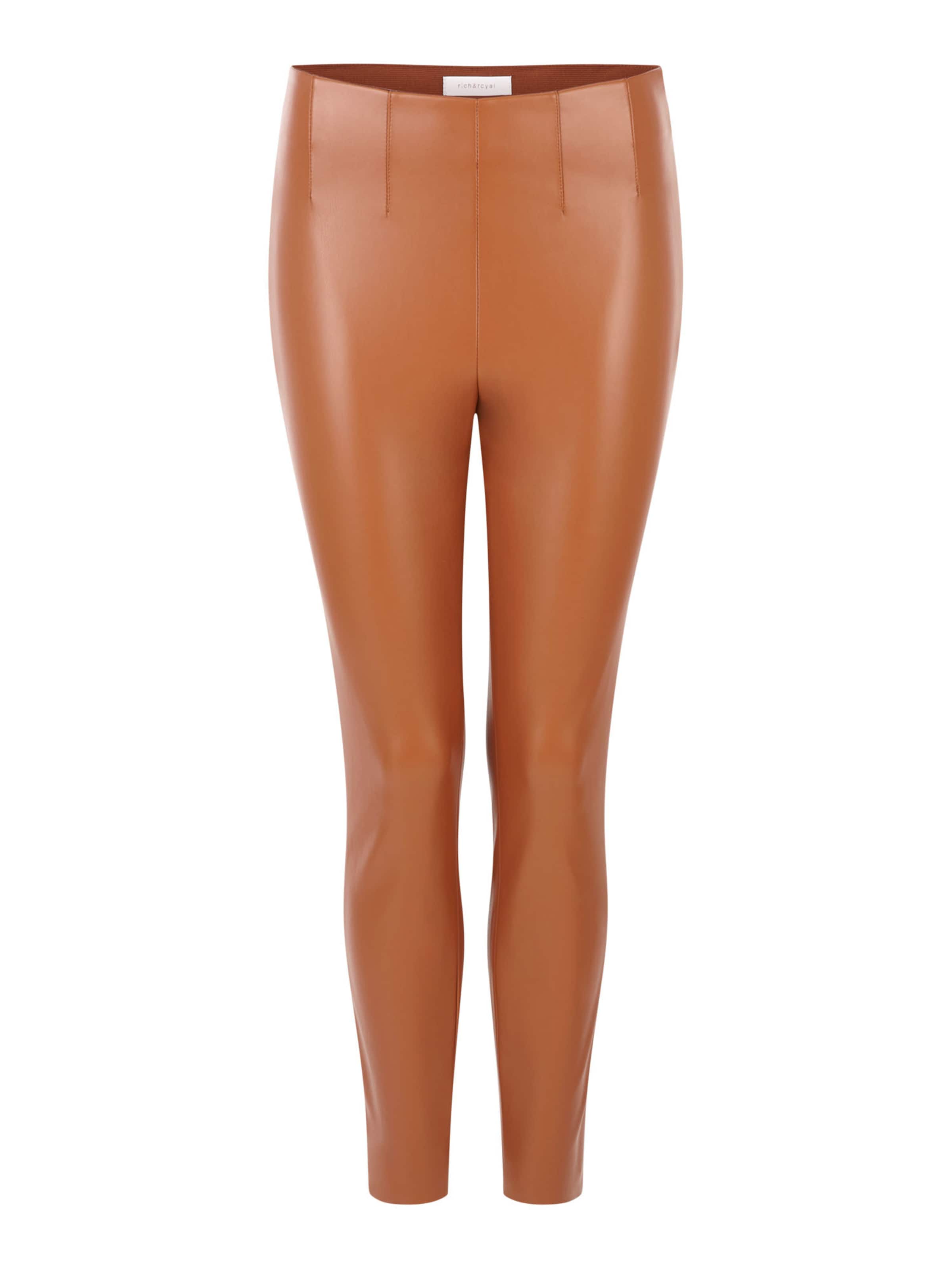 Rich & Royal Skinny Legíny – hnědá: přední strana