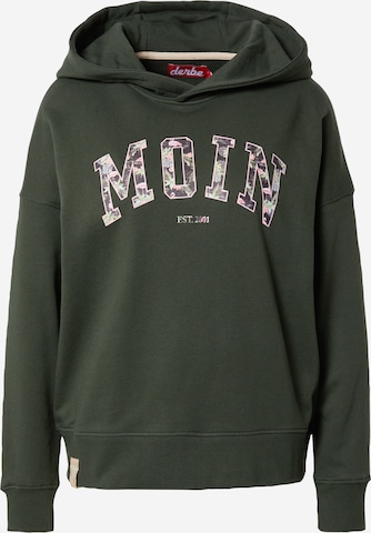 Sweat-shirt Derbe en vert : devant