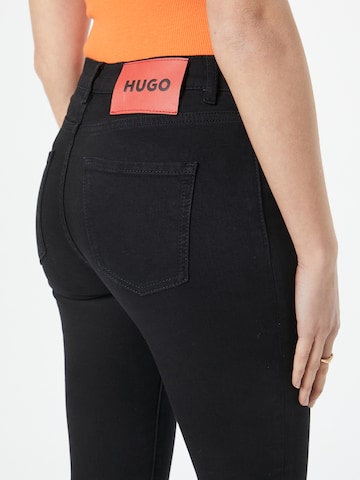 HUGO Red Skinny Džíny – černá