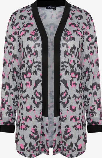 SPGWOMAN Strickjacke mit Tierdruck in mischfarben / pink / rosa, Produktansicht