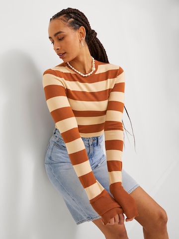 JJXX Sweater 'Valentina' in Brown