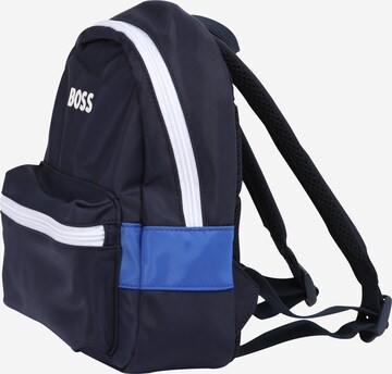 BOSS Kidswear Backpack in Blue: front