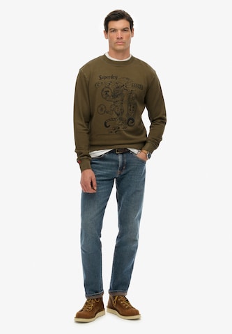 Superdry Sweatshirt 'Tokyo Narrative' in Groen