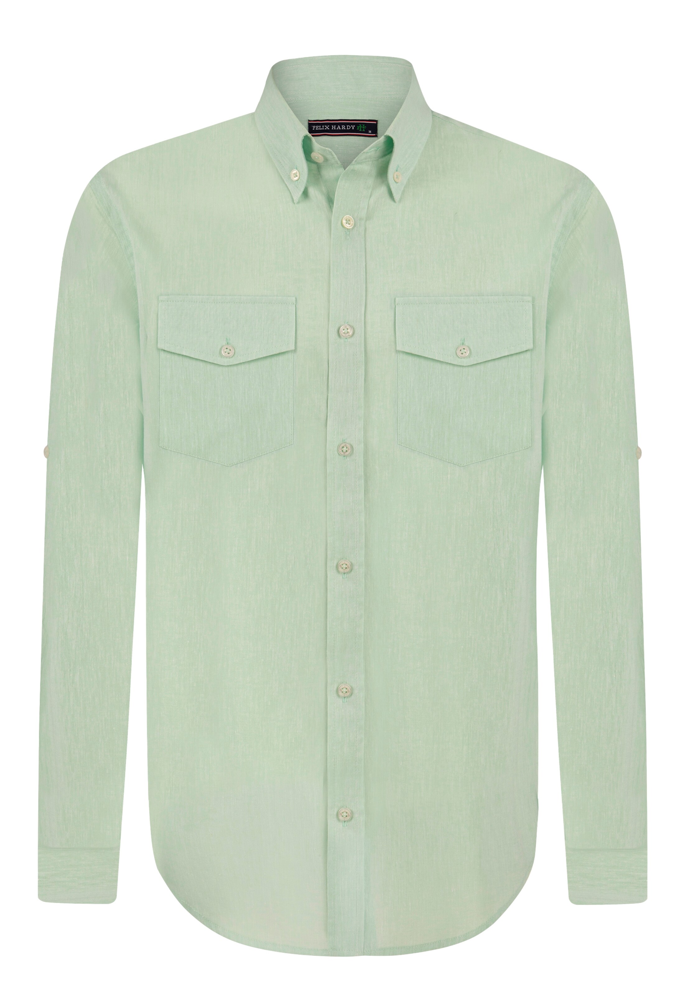 Coupe regular Chemise Felix Hardy en vert : devant