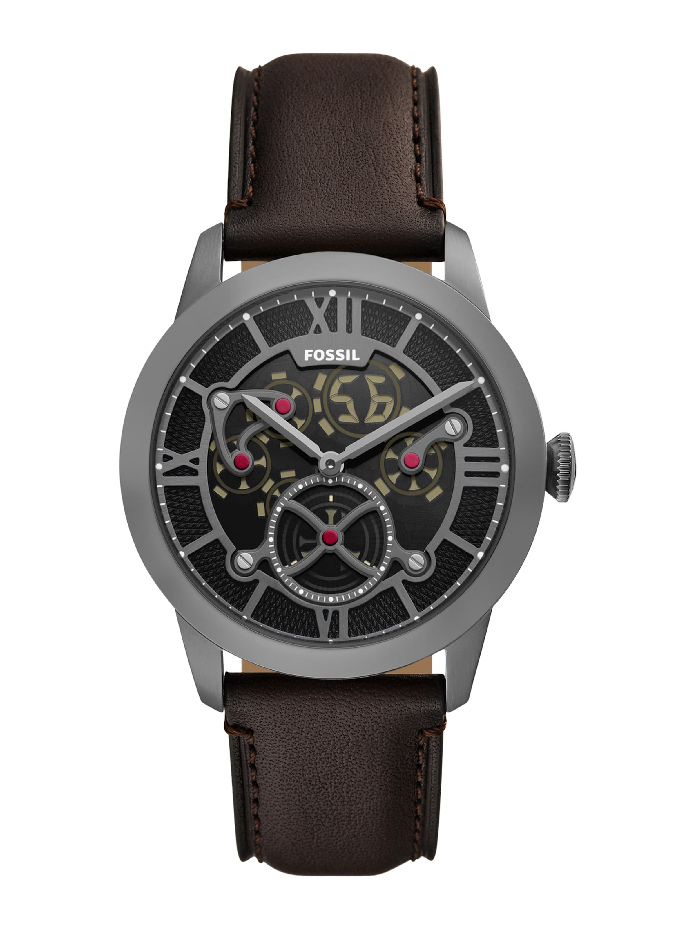 FOSSIL - Reloj analógico 'TOWNSMAN' en marrón: frente