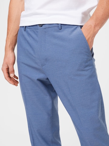 SELECTED HOMME - Slimfit Calças chino 'Josh' em azul