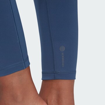 ADIDAS SPORTSWEAR Skinny Sportbroek 'Studio' in Blauw