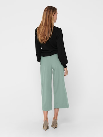 JDY Wide leg Pleat-Front Pants 'GEGGO' in Green