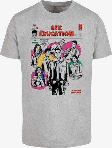 T-Shirt 'Sex Education Netflix TV Series' F4NT4STIC en gris : devant
