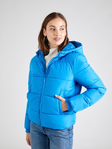 PIECES Winter Jacket 'BEE' in Blue: front