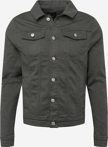 Coupe regular Veste mi-saison River Island en vert : devant