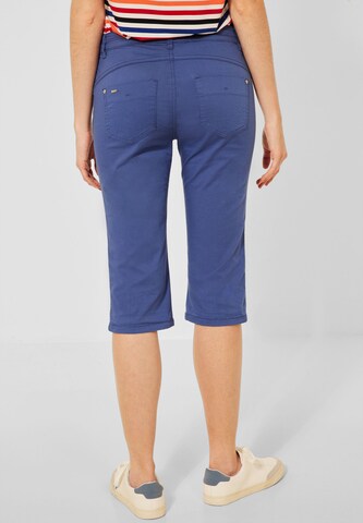 STREET ONE Slimfit Broek in Blauw