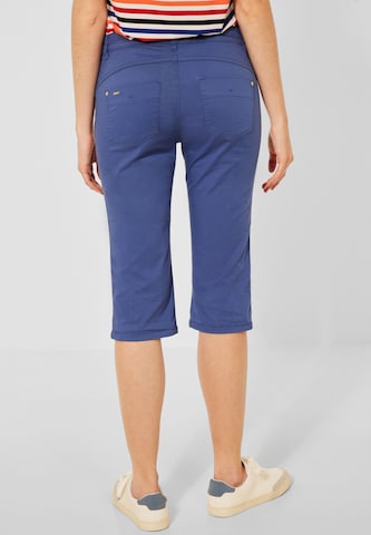 STREET ONE Slimfit Broek in Blauw