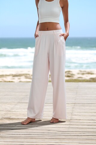 H.I.S Wide leg Pleat-Front Pants in Pink