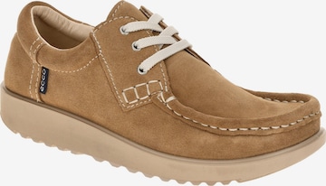 ECCO Schnürschuh 'Ecco Schuhe JOKE braun Damenschuhe bequeme Schnür-Halbschuhe 32000305034 NEU' in Braun: Vorderseite